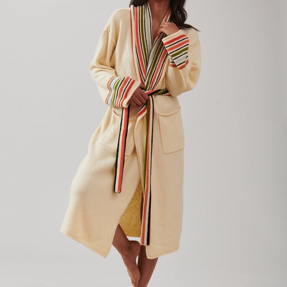 NWT the brightside by rocky barnes SAND VENICE ROBE - Picture 5 of 8